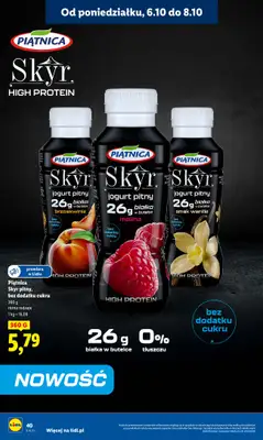 Lidl - gazetka promocyjna Oferta od poniedziałku od poniedziałku 06.10 do środy 08.10 - strona 40 Lidl - gazetka promocyjna Oferta od poniedziałku od poniedziałku 06.10 do środy 08.10 - strona 40