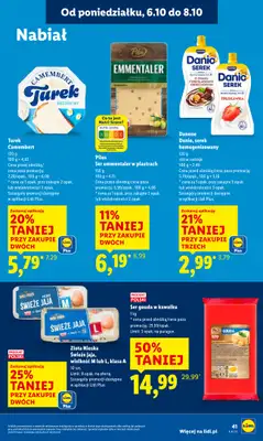 Lidl - gazetka promocyjna Oferta od poniedziałku od poniedziałku 06.10 do środy 08.10 - strona 41 Lidl - gazetka promocyjna Oferta od poniedziałku od poniedziałku 06.10 do środy 08.10 - strona 41