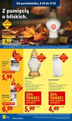 Lidl - gazetka promocyjna Oferta od poniedziałku od poniedziałku 06.10 do środy 08.10 - strona 62 Lidl - gazetka promocyjna Oferta od poniedziałku od poniedziałku 06.10 do środy 08.10 - strona 62