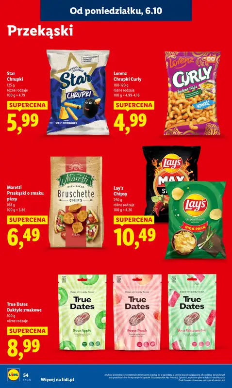 Lidl - gazetka promocyjna Oferta od poniedziałku od poniedziałku 06.10 do środy 08.10 - strona 54