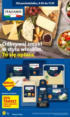 Lidl - gazetka promocyjna Oferta od poniedziałku od poniedziałku 06.10 do środy 08.10 - strona 20 Lidl - gazetka promocyjna Oferta od poniedziałku od poniedziałku 06.10 do środy 08.10 - strona 20