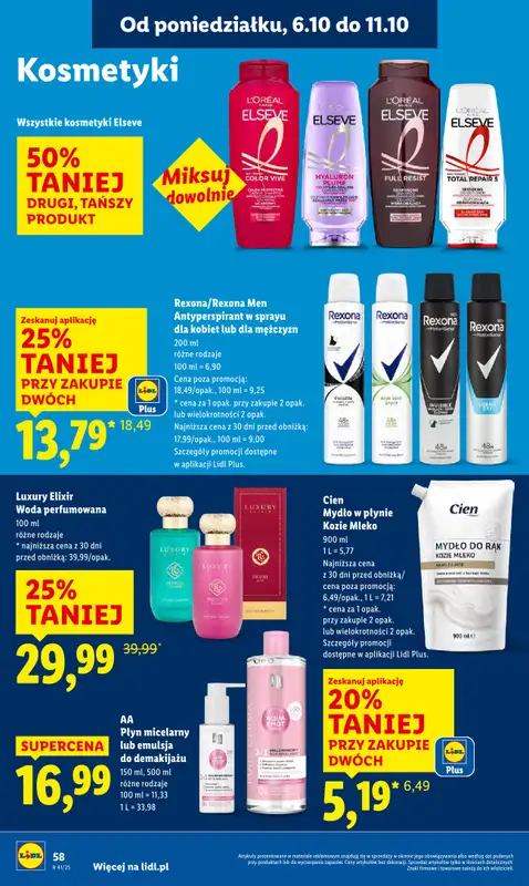 Lidl - gazetka promocyjna Oferta od poniedziałku od poniedziałku 06.10 do środy 08.10 - strona 58