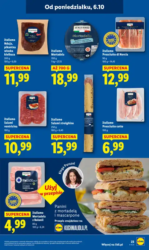 Lidl - gazetka promocyjna Oferta od poniedziałku od poniedziałku 06.10 do środy 08.10 - strona 23