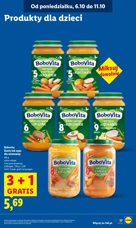 Lidl - gazetka promocyjna Oferta od poniedziałku od poniedziałku 06.10 do środy 08.10 - strona 57