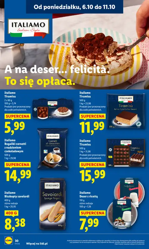 Lidl - gazetka promocyjna Oferta od poniedziałku od poniedziałku 06.10 do środy 08.10 - strona 30