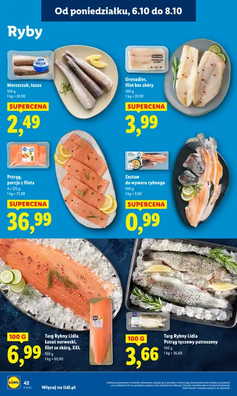 Lidl - gazetka promocyjna Oferta od poniedziałku od poniedziałku 06.10 do środy 08.10 - strona 42