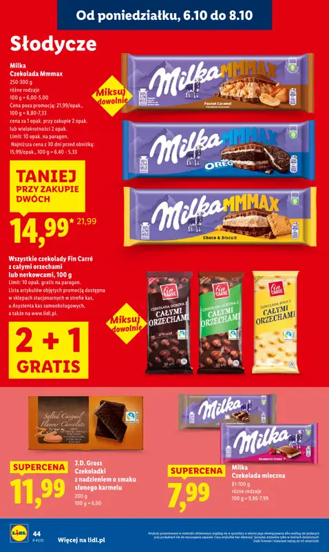 Lidl - gazetka promocyjna Oferta od poniedziałku od poniedziałku 06.10 do środy 08.10 - strona 44
