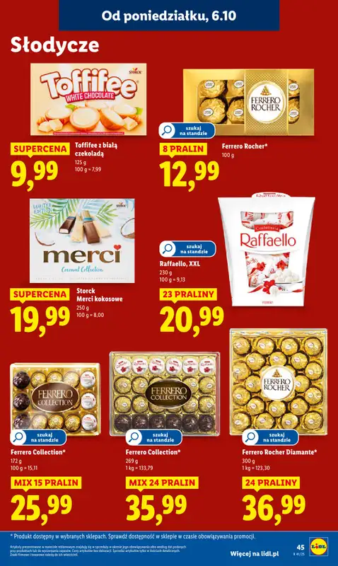 Lidl - gazetka promocyjna Oferta od poniedziałku od poniedziałku 06.10 do środy 08.10 - strona 45