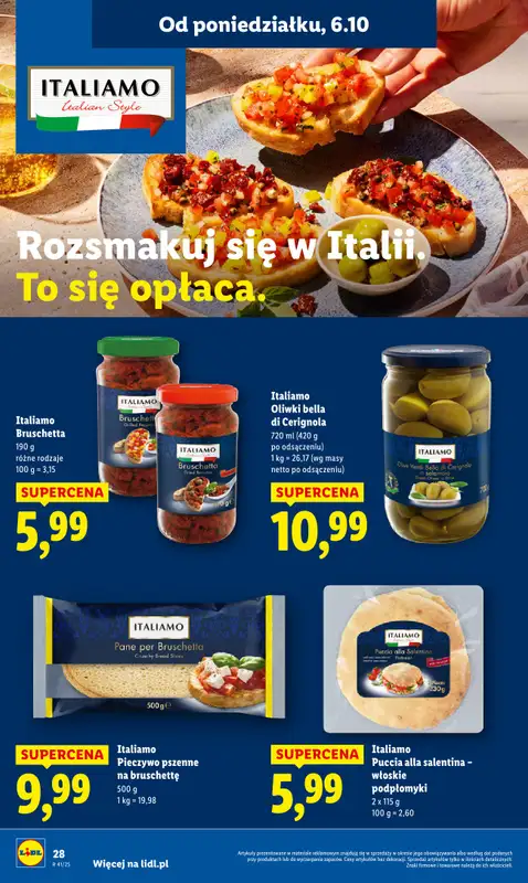 Lidl - gazetka promocyjna Oferta od poniedziałku od poniedziałku 06.10 do środy 08.10 - strona 28