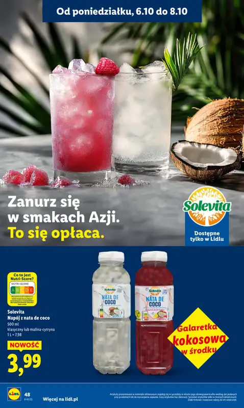 Lidl - gazetka promocyjna Oferta od poniedziałku od poniedziałku 06.10 do środy 08.10 - strona 48
