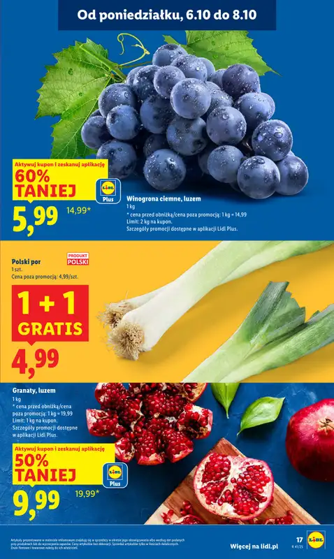 Lidl - gazetka promocyjna Oferta od poniedziałku od poniedziałku 06.10 do środy 08.10 - strona 17