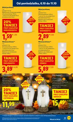 Lidl - gazetka promocyjna Oferta od poniedziałku od poniedziałku 06.10 do środy 08.10 - strona 63 Lidl - gazetka promocyjna Oferta od poniedziałku od poniedziałku 06.10 do środy 08.10 - strona 63