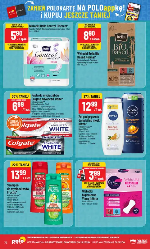 POLOmarket - gazetka promocyjna Gazetka od środy 08.10 do wtorku 14.10 - strona 72
