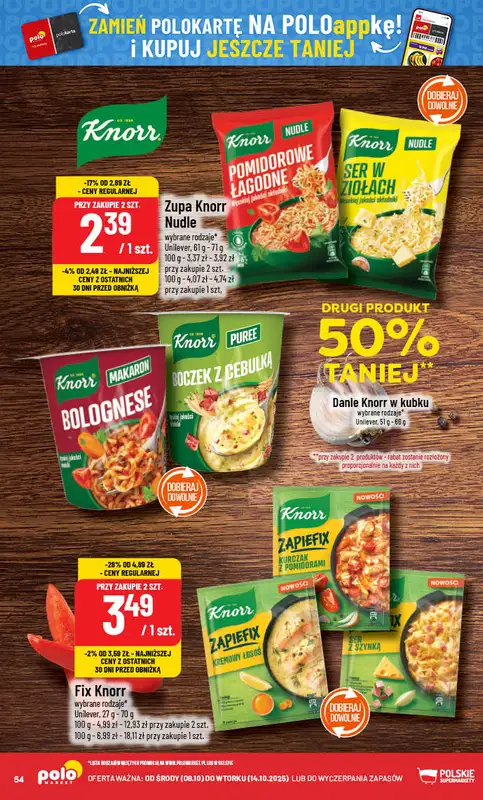 POLOmarket - gazetka promocyjna Gazetka od środy 08.10 do wtorku 14.10 - strona 54