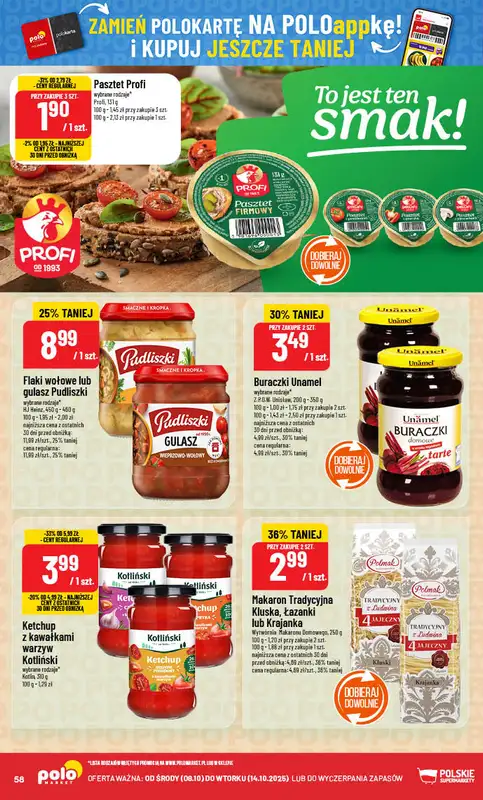 POLOmarket - gazetka promocyjna Gazetka od środy 08.10 do wtorku 14.10 - strona 58