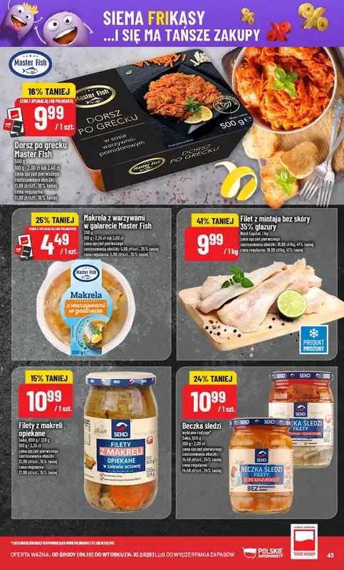 POLOmarket - gazetka promocyjna Gazetka od środy 08.10 do wtorku 14.10 - strona 43
