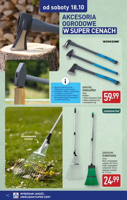 Aldi - gazetka promocyjna Aldi ma to coś! od poniedziałku 06.10 do soboty 18.10 - strona 14