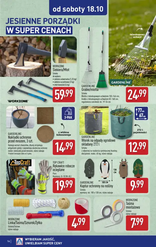 Aldi - gazetka promocyjna Aldi ma to coś! od poniedziałku 06.10 do soboty 18.10 - strona 16
