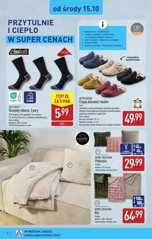 Aldi - gazetka promocyjna Aldi ma to coś! od poniedziałku 06.10 do soboty 18.10 - strona 8