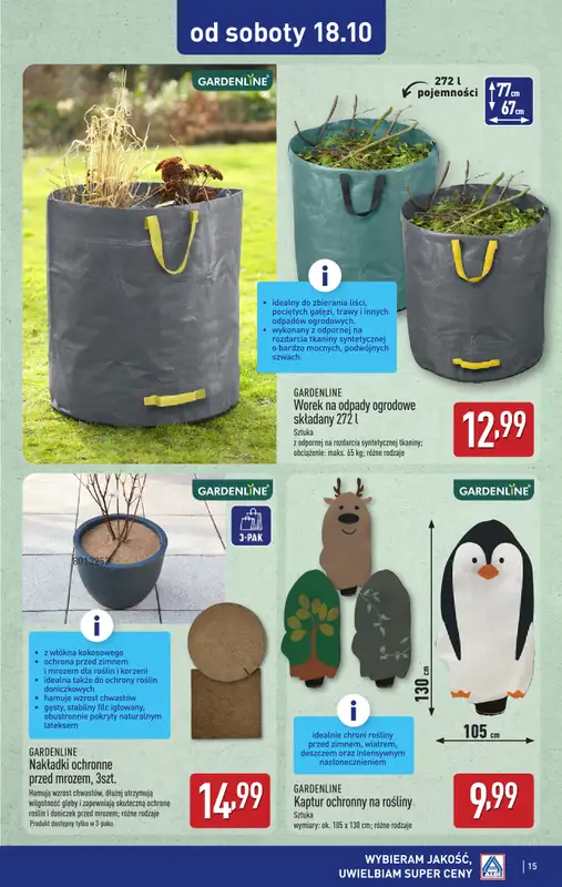 Aldi - gazetka promocyjna Aldi ma to coś! od poniedziałku 06.10 do soboty 18.10 - strona 15