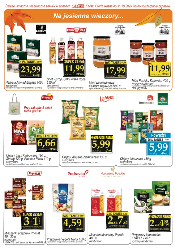 Społem - Blisko i Korzystnie - gazetka promocyjna Gazetka PSS Kalisz od środy 08.10 do piątku 31.10 - strona 5