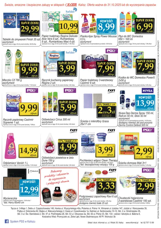 Społem - Blisko i Korzystnie - gazetka promocyjna Gazetka PSS Kalisz od środy 08.10 do piątku 31.10 - strona 8
