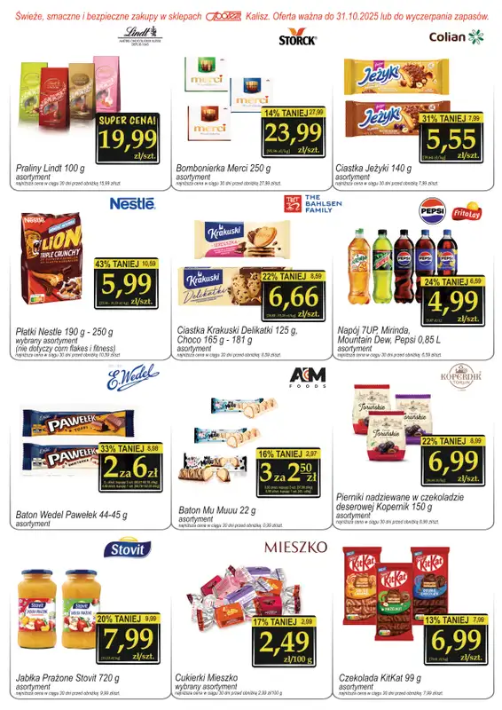 Społem - Blisko i Korzystnie - gazetka promocyjna Gazetka PSS Kalisz od środy 08.10 do piątku 31.10 - strona 6