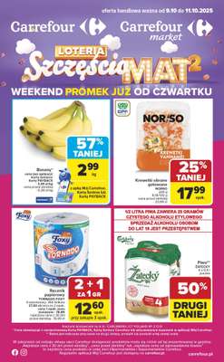 Carrefour Market - gazetka promocyjna Gazetka Weekend promek już od czwartku od czwartku 09.10 do soboty 11.10