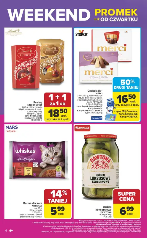 Carrefour Market - gazetka promocyjna Gazetka Weekend promek już od czwartku od czwartku 09.10 do soboty 11.10 - strona 4