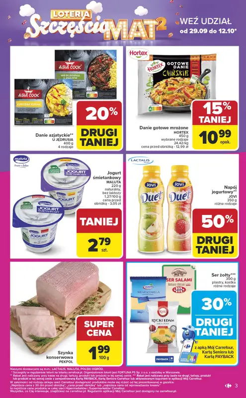 Carrefour - gazetka promocyjna Gazetka Weekend promek już od czwartku od czwartku 09.10 do soboty 11.10 - strona 3