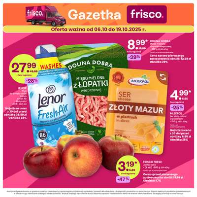 Frisco - gazetka promocyjna Gazetka od wtorku 07.10 do niedzieli 19.10