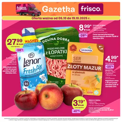 Frisco - gazetka promocyjna Gazetka od wtorku 07.10 do niedzieli 19.10