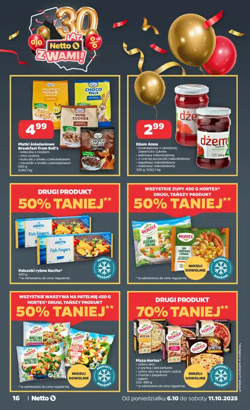 Netto - gazetka promocyjna Gazetka Spożywcza od poniedziałku 06.10 do soboty 11.10 - strona 16