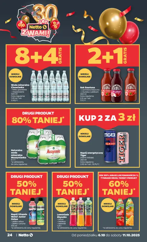 Netto - gazetka promocyjna Gazetka Spożywcza od poniedziałku 06.10 do soboty 11.10 - strona 24