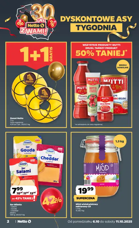 Netto - gazetka promocyjna Gazetka Spożywcza od poniedziałku 06.10 do soboty 11.10 - strona 2