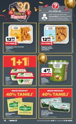 Netto - gazetka promocyjna Gazetka Spożywcza od poniedziałku 06.10 do soboty 11.10 - strona 12 Netto - gazetka promocyjna Gazetka Spożywcza od poniedziałku 06.10 do soboty 11.10 - strona 12
