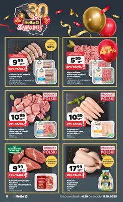 Netto - gazetka promocyjna Gazetka Spożywcza od poniedziałku 06.10 do soboty 11.10 - strona 8 Netto - gazetka promocyjna Gazetka Spożywcza od poniedziałku 06.10 do soboty 11.10 - strona 8