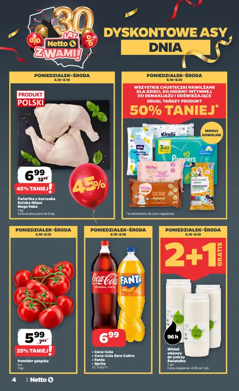Netto - gazetka promocyjna Gazetka Spożywcza od poniedziałku 06.10 do soboty 11.10 - strona 4