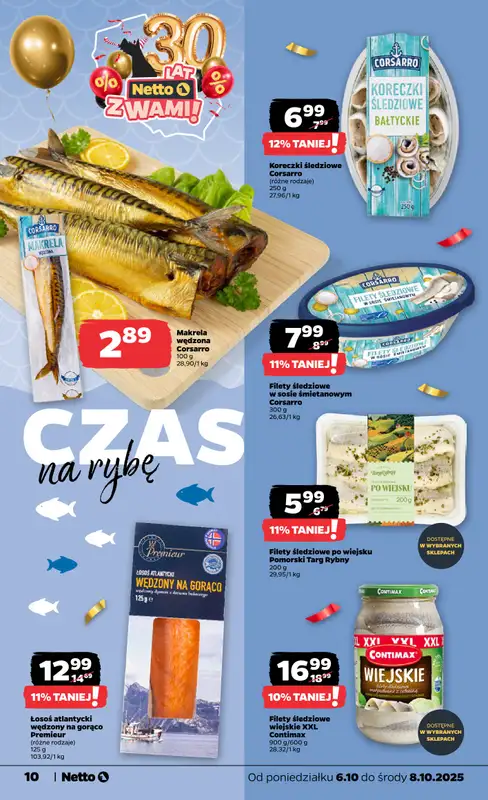 Netto - gazetka promocyjna Gazetka Spożywcza od poniedziałku 06.10 do soboty 11.10 - strona 10