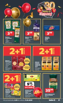 Netto - gazetka promocyjna Gazetka Spożywcza od poniedziałku 06.10 do soboty 11.10 - strona 21 Netto - gazetka promocyjna Gazetka Spożywcza od poniedziałku 06.10 do soboty 11.10 - strona 21
