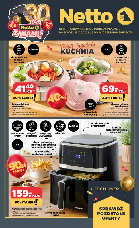 Netto - gazetka promocyjna Gazetka Spożywcza od poniedziałku 06.10 do soboty 11.10 - strona 30