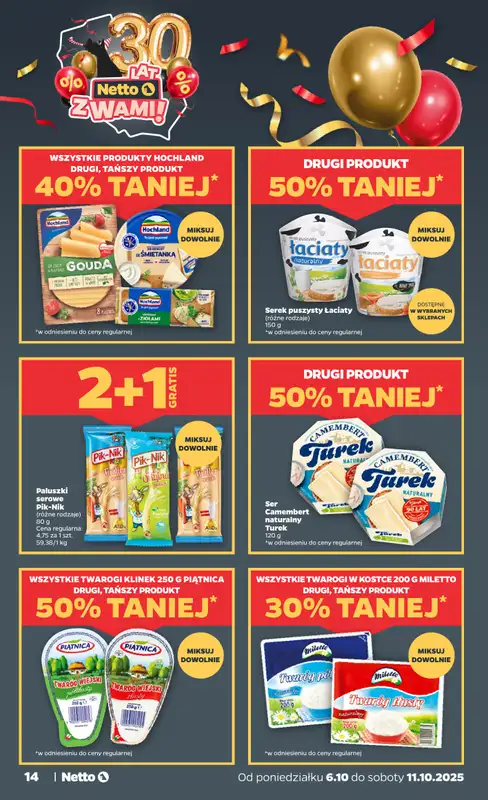 Netto - gazetka promocyjna Gazetka Spożywcza od poniedziałku 06.10 do soboty 11.10 - strona 14