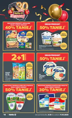 Netto - gazetka promocyjna Gazetka Spożywcza od poniedziałku 06.10 do soboty 11.10 - strona 14 Netto - gazetka promocyjna Gazetka Spożywcza od poniedziałku 06.10 do soboty 11.10 - strona 14