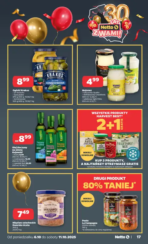 Netto - gazetka promocyjna Gazetka Spożywcza od poniedziałku 06.10 do soboty 11.10 - strona 17