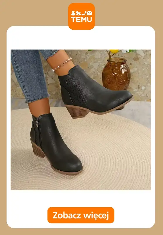 Temu - gazetka promocyjna Botki i kozaki damskie od wtorku 07.10  - strona 4