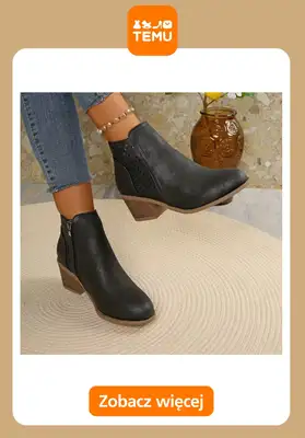 Temu - gazetka promocyjna Botki i kozaki damskie od wtorku 07.10  - strona 4 Temu - gazetka promocyjna Botki i kozaki damskie od wtorku 07.10  - strona 4