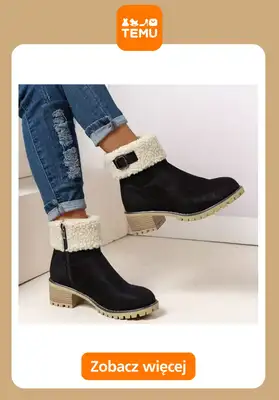 Temu - gazetka promocyjna Botki i kozaki damskie od wtorku 07.10  - strona 7 Temu - gazetka promocyjna Botki i kozaki damskie od wtorku 07.10  - strona 7