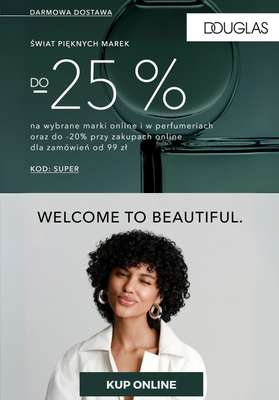 Douglas - gazetka promocyjna Do -25% na wybrane marki od wtorku 07.10 do niedzieli 12.10