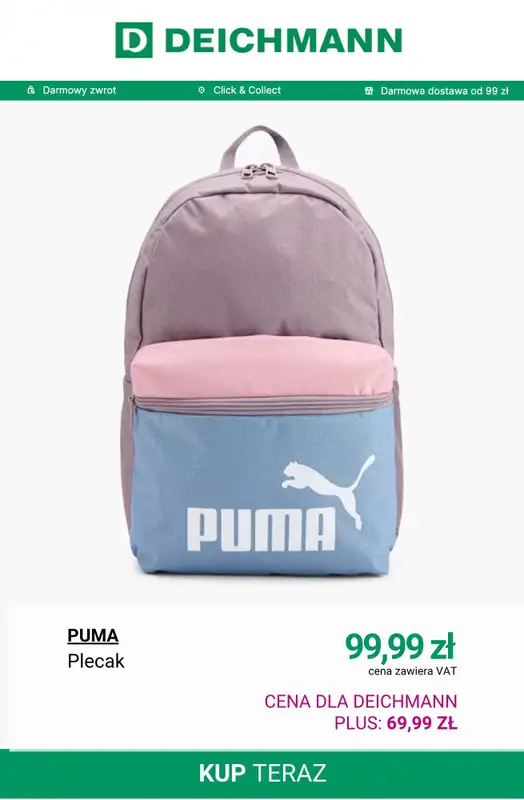 Deichmann - gazetka promocyjna -30% na plecaki i torebki przy zakupach od 99 zł od wtorku 07.10  - strona 12