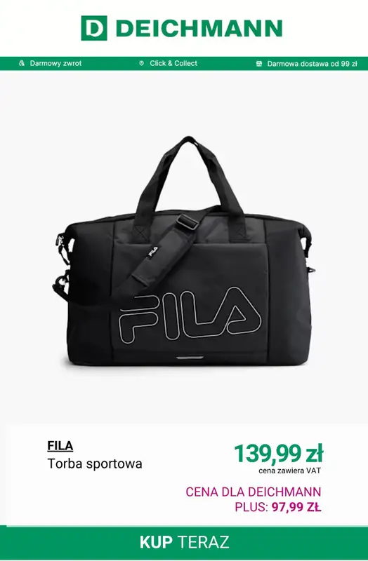 Deichmann - gazetka promocyjna -30% na plecaki i torebki przy zakupach od 99 zł od wtorku 07.10  - strona 9